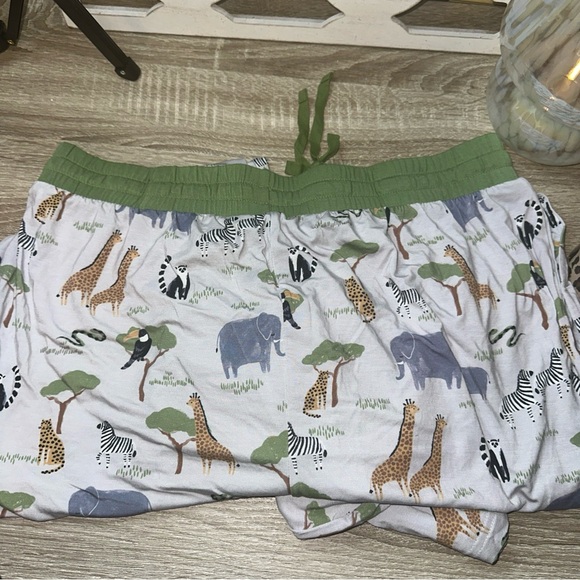 Little Sleepies, Adult Bamboo Safari print Pajama Pants Size Large - Picture 9 of 9